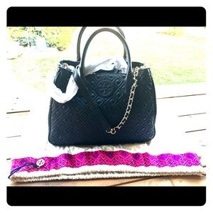 Tory Burch quilted leather tote handbag BRAND NEW